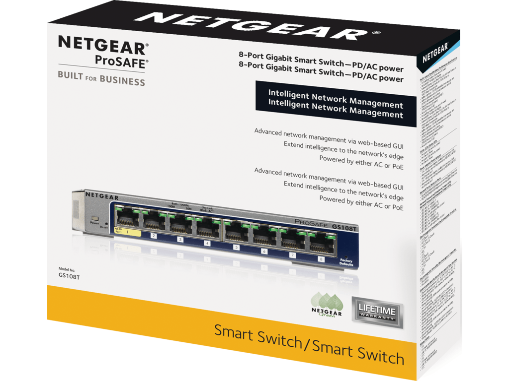 8-Port Gigabit Smart Switch GS108T